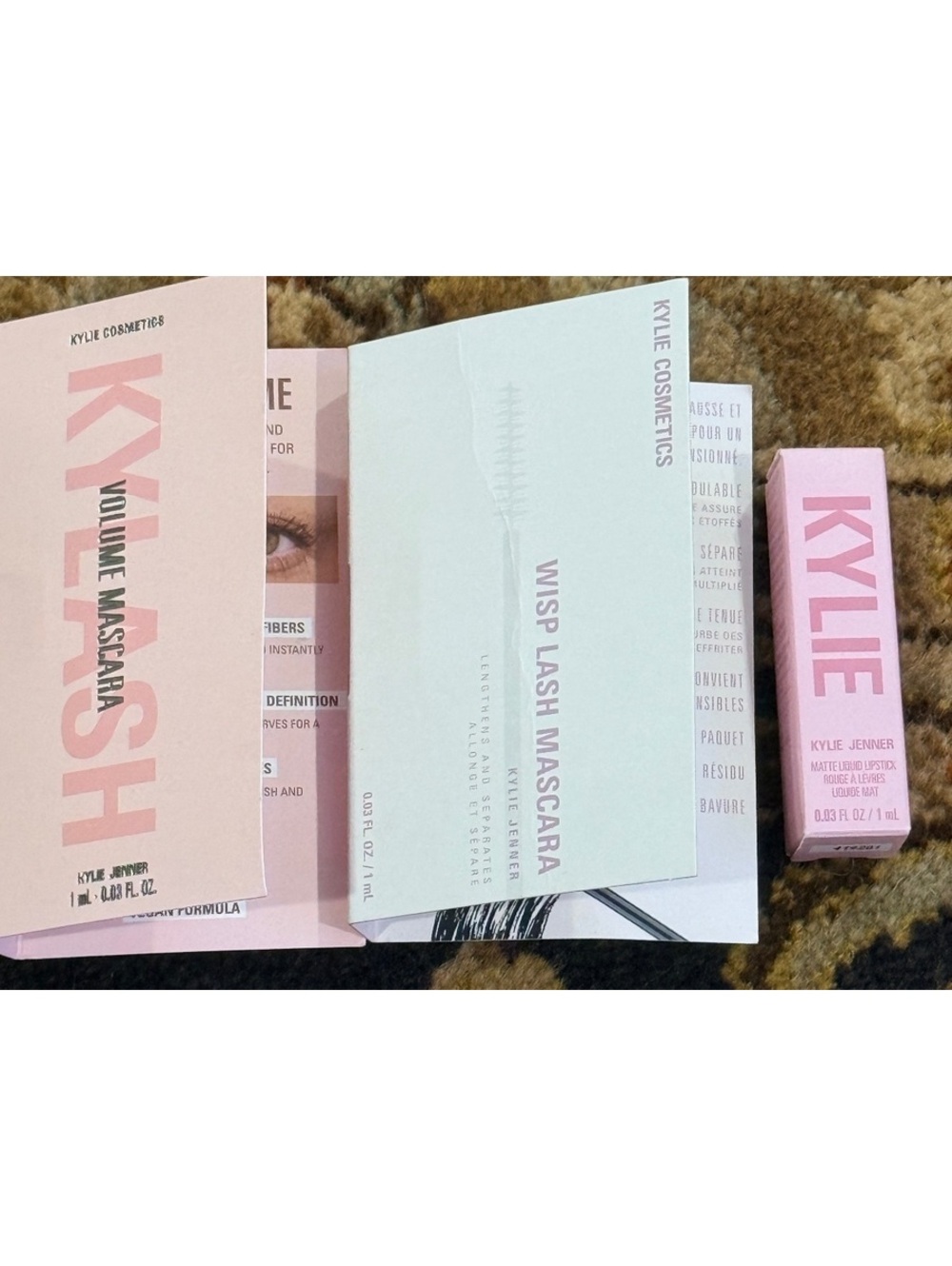 Kylie Matte Liquid Lipstick 808 with Wisp Lash Mascara Sample